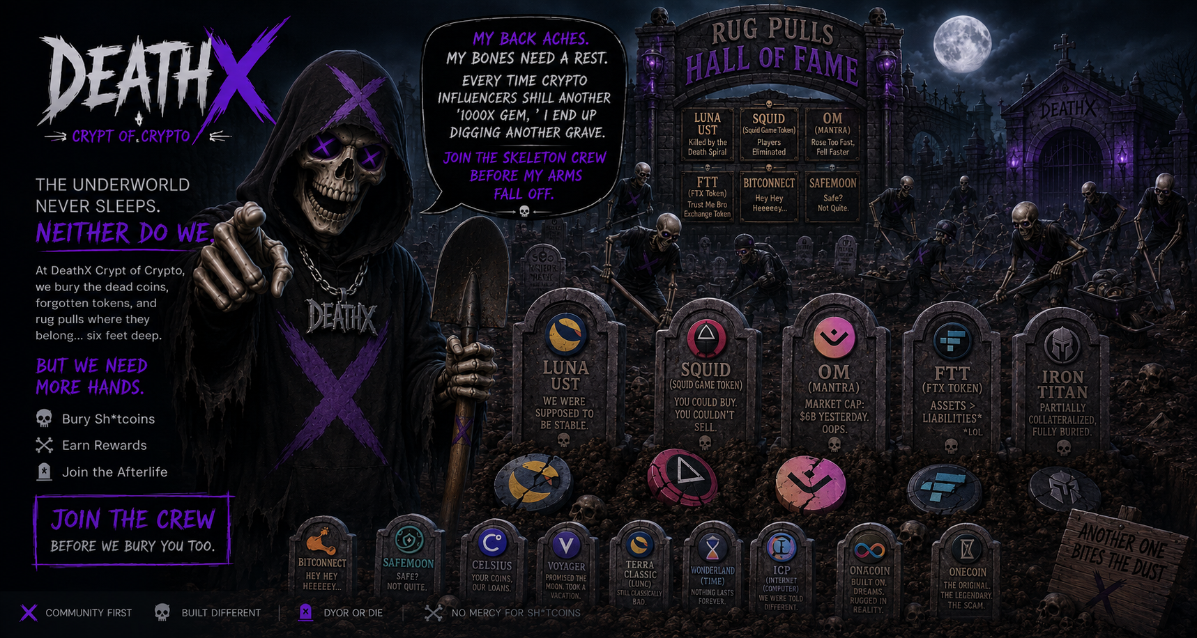 DeathX recruiting the Skeleton Crew